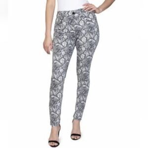New Seven7 Jeans Tummyless High Rise Skinny Snakeskin Pattern Size 4